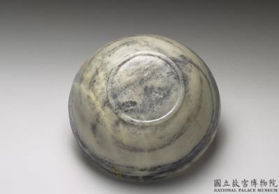 图片[3]-Jade round bowl with inscribed floral pattern filled with gold, Central Asia-China Archive